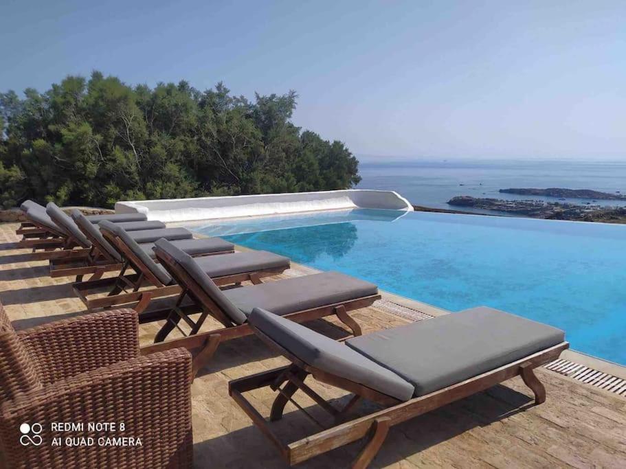 Nafsika 4Bedroom Sea View House Mykonos Town 外观 照片